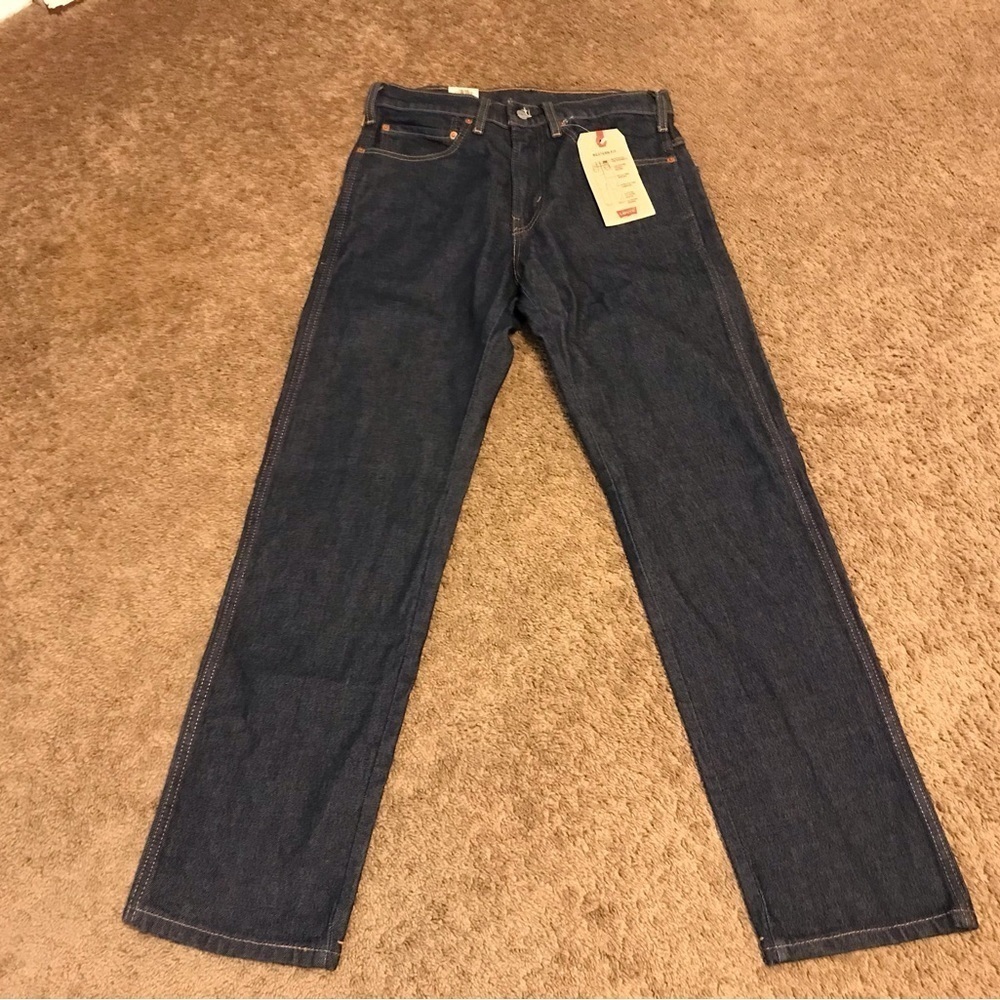 NWT Levi’s Mens on That Mountain Dark Stretch Regular Straight Leg Western Jeans
